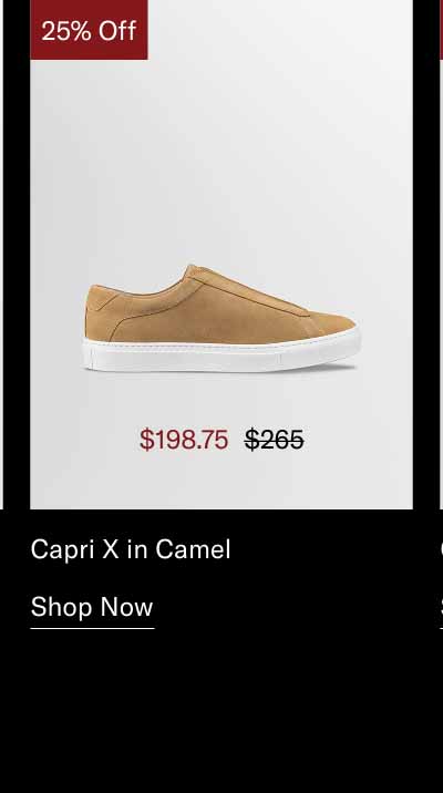 Capri X in Camel. Shop Now