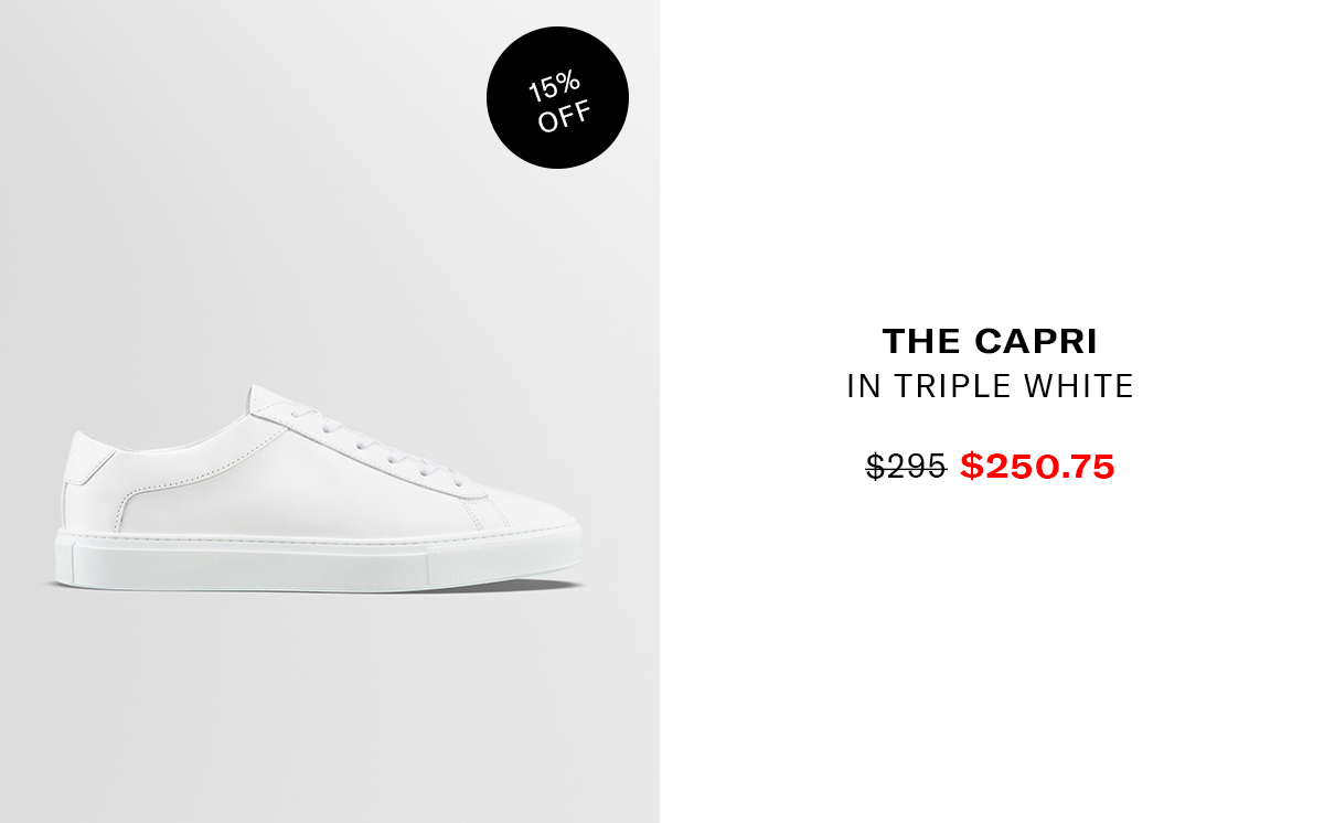 The Capri in Triple White