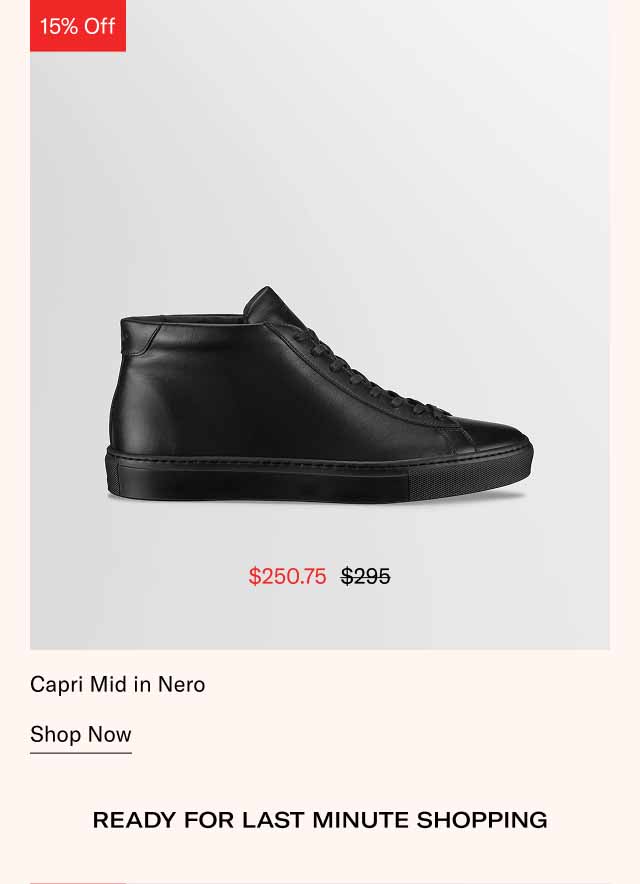 Capri Mid in Nero. Shop Now