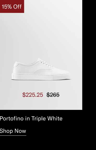 Portofino in Triple White. Shop Now