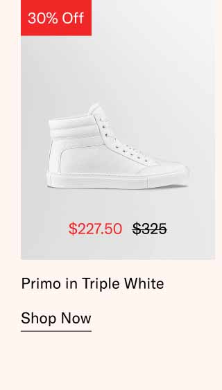 Primo in Triple White. Shop Now