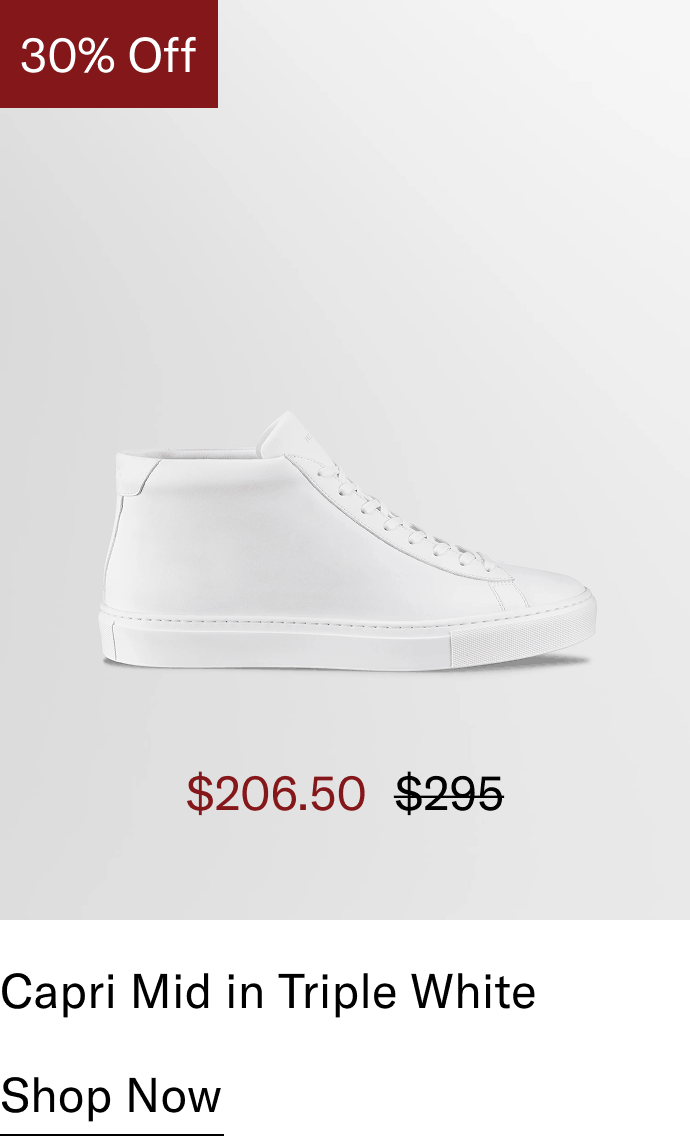 Capri Mid in Triple White