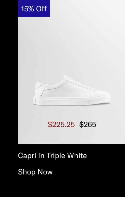 Capri in Triple White. Shop Now