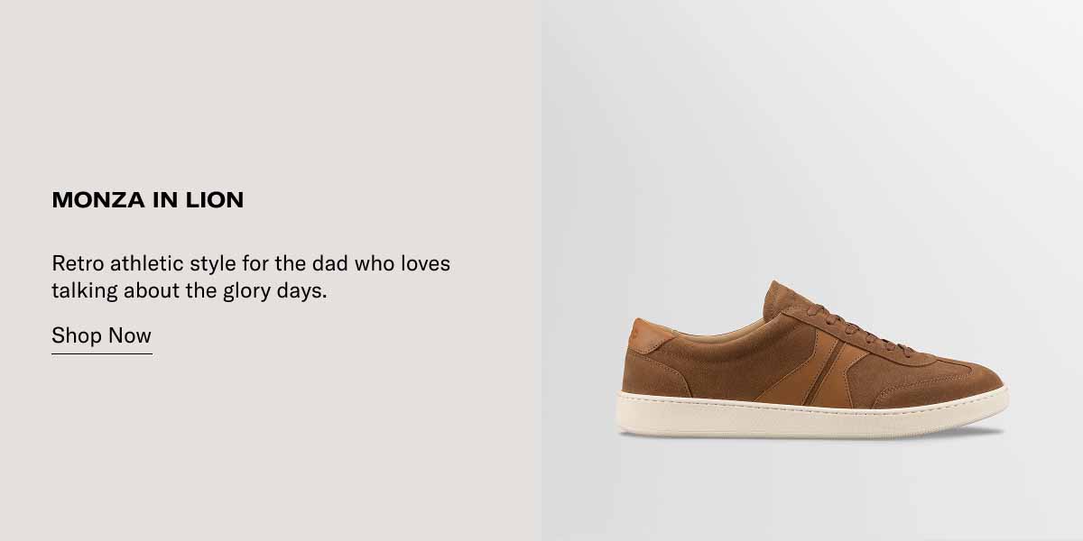 Monza in Lion Retro athletic style for the dad who loves talking about the glory days. Shop Now