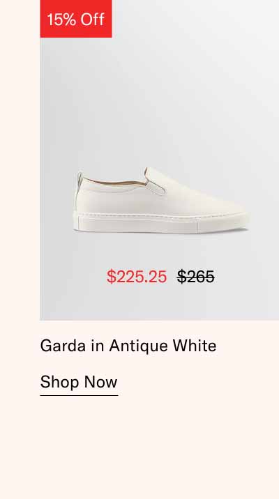 Garda in Antique White. Shop Now
