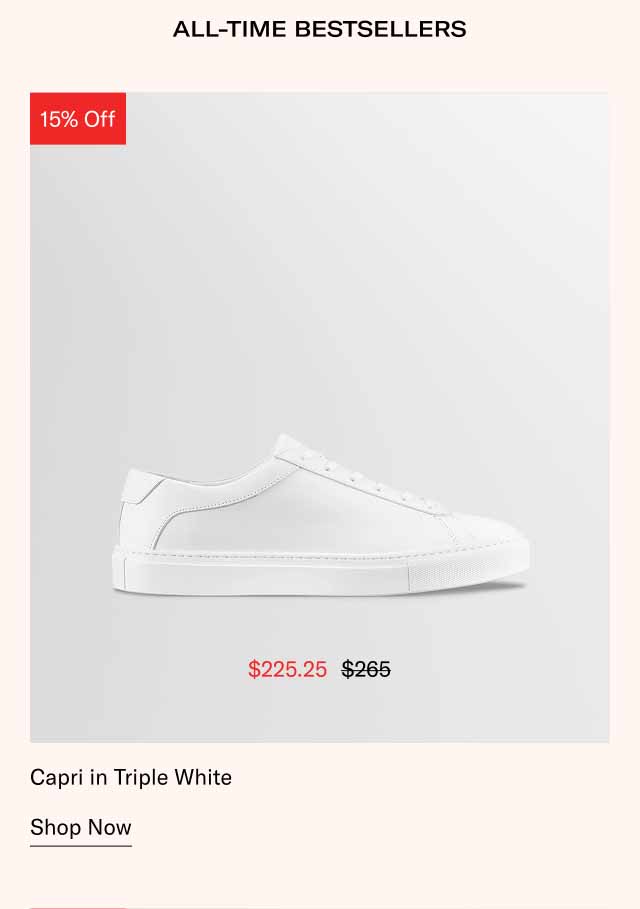 Capri in Triple White. Shop Now