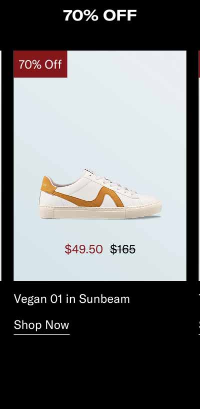 Vegan 01 in Sunbeam. Shop Now