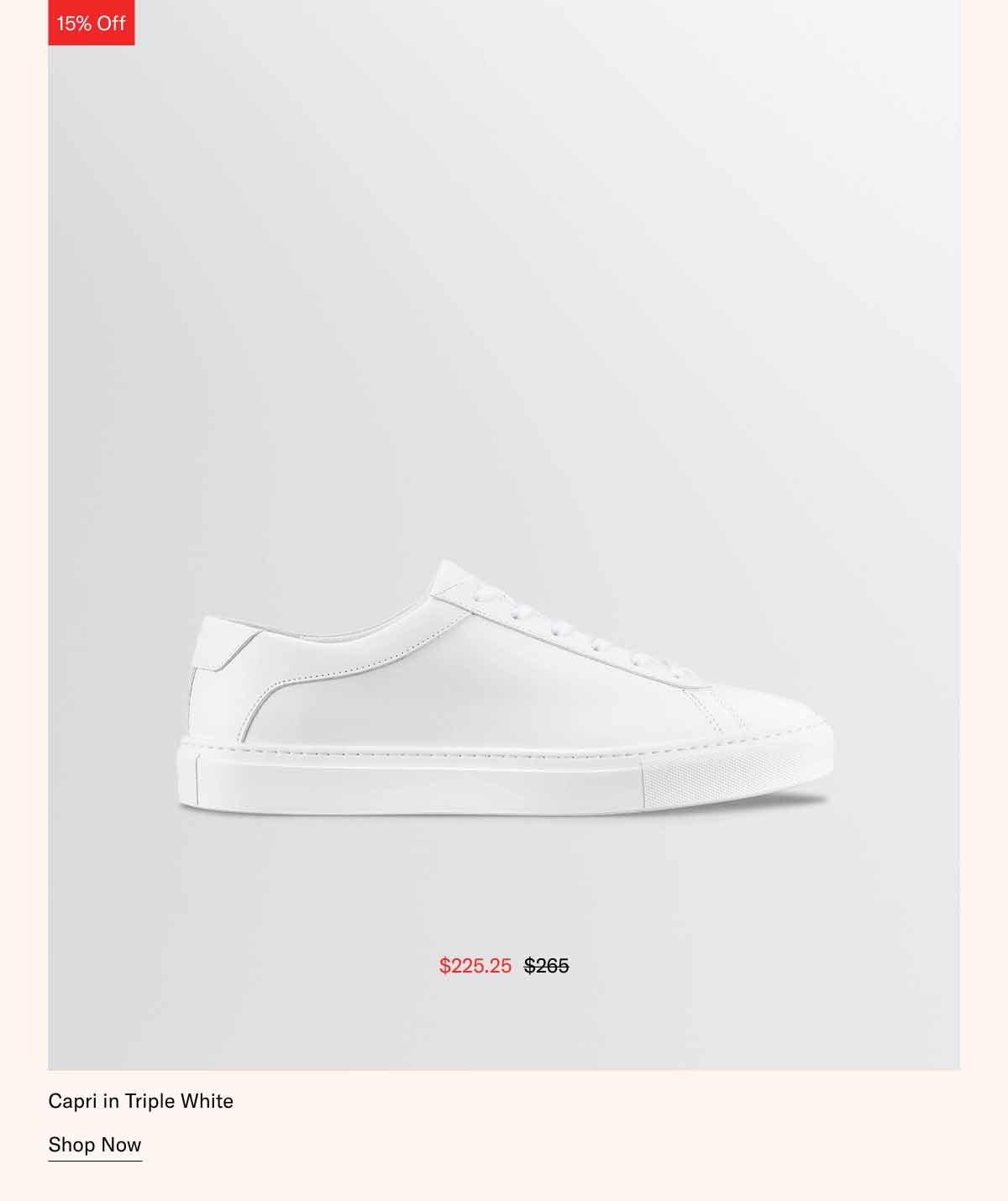 Capri in Triple White Shop Now