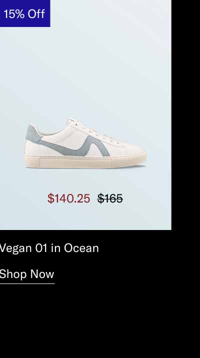 Vegan 01 in Ocean. Shop Now
