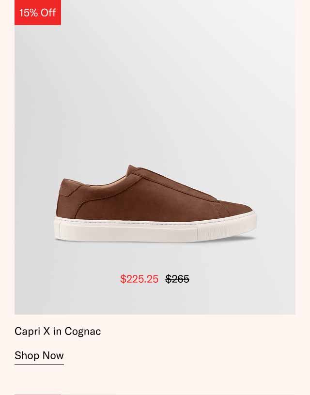 Ready for Last Minute Shopping Capri X in Cognac Shop Now