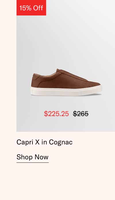 Ready for Last Minute Shopping Capri X in Cognac Shop Now