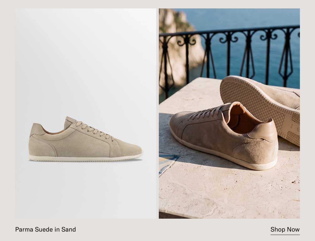 Parma Suede in Sand [Shop Now]