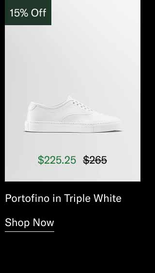 Portofino in Triple White.. Shop Now