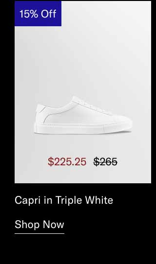 Capri in Triple White. Shop Now