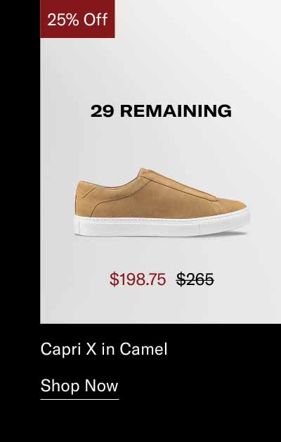 Capri X in Camel. Shop Now 29 Remaining