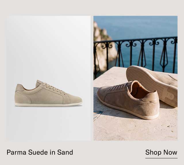 Parma Suede in Sand [Shop Now]