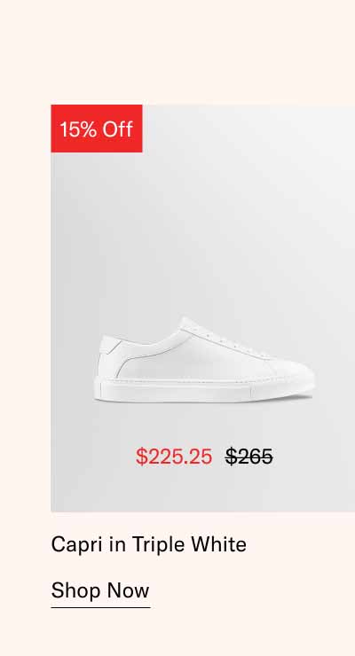 Capri in Triple White. Shop Now