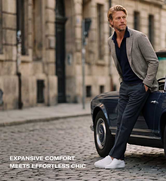 EXPANSIVE COMFORT MEETS EFFORTLESS CHIC