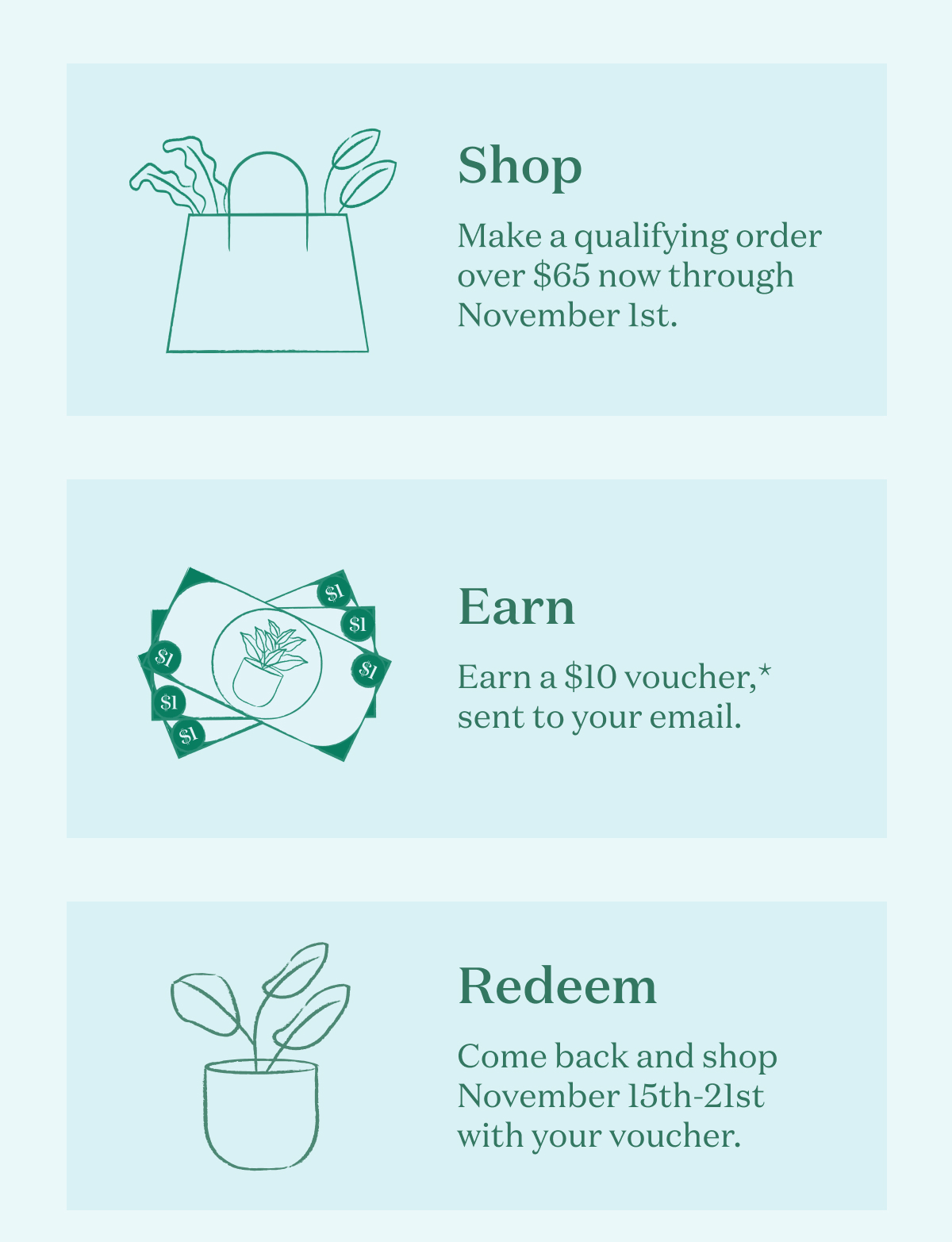 Shop. Earn. Redeem.