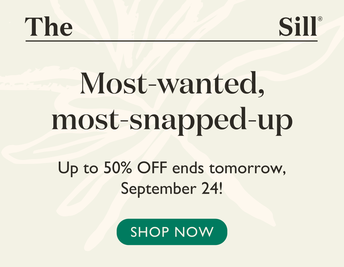 Up to 50% off ends tomorrow, September 24!
