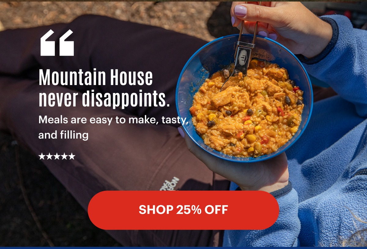 Mountain House never disappoints. Meals are easy to make, tasty, and filling
