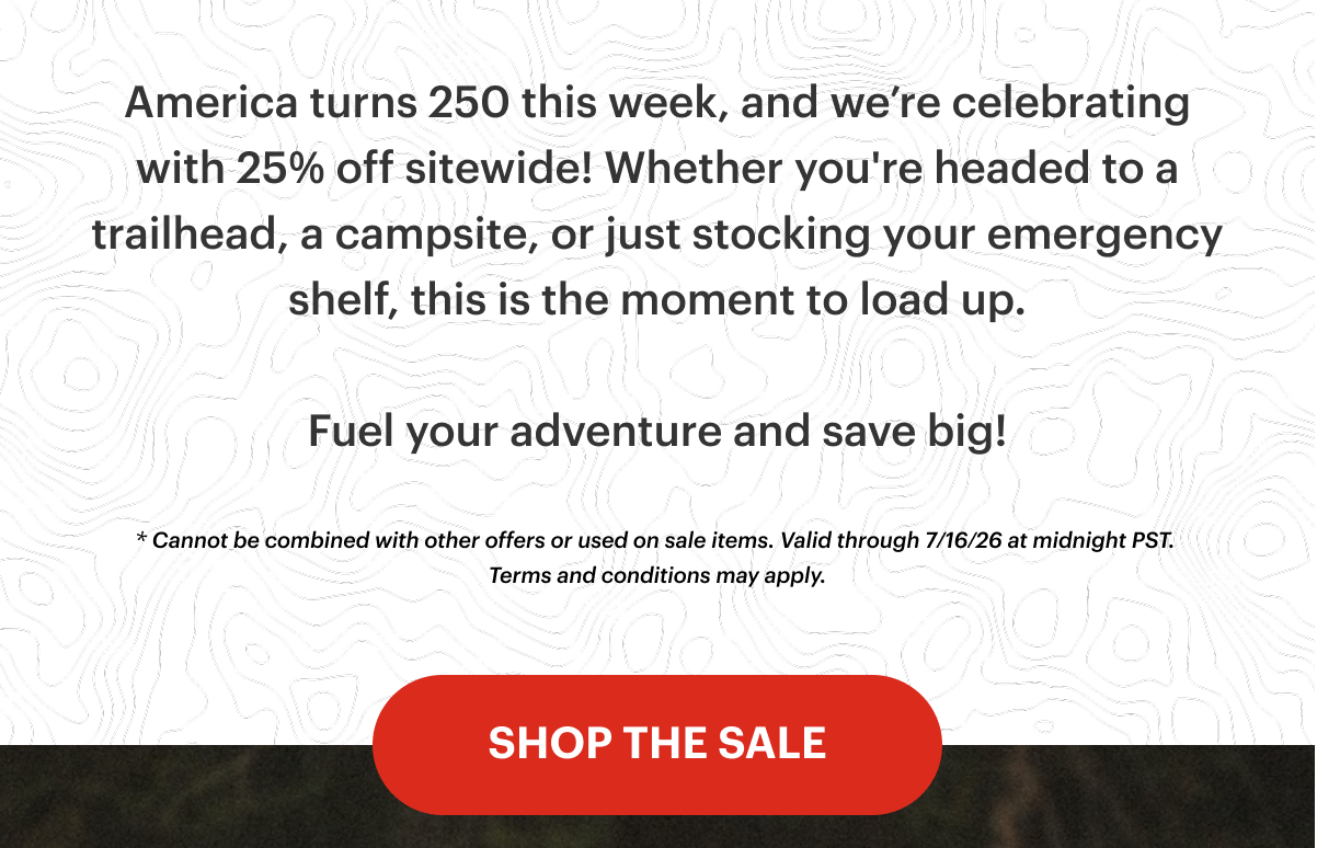Shop and Save 25% Off!