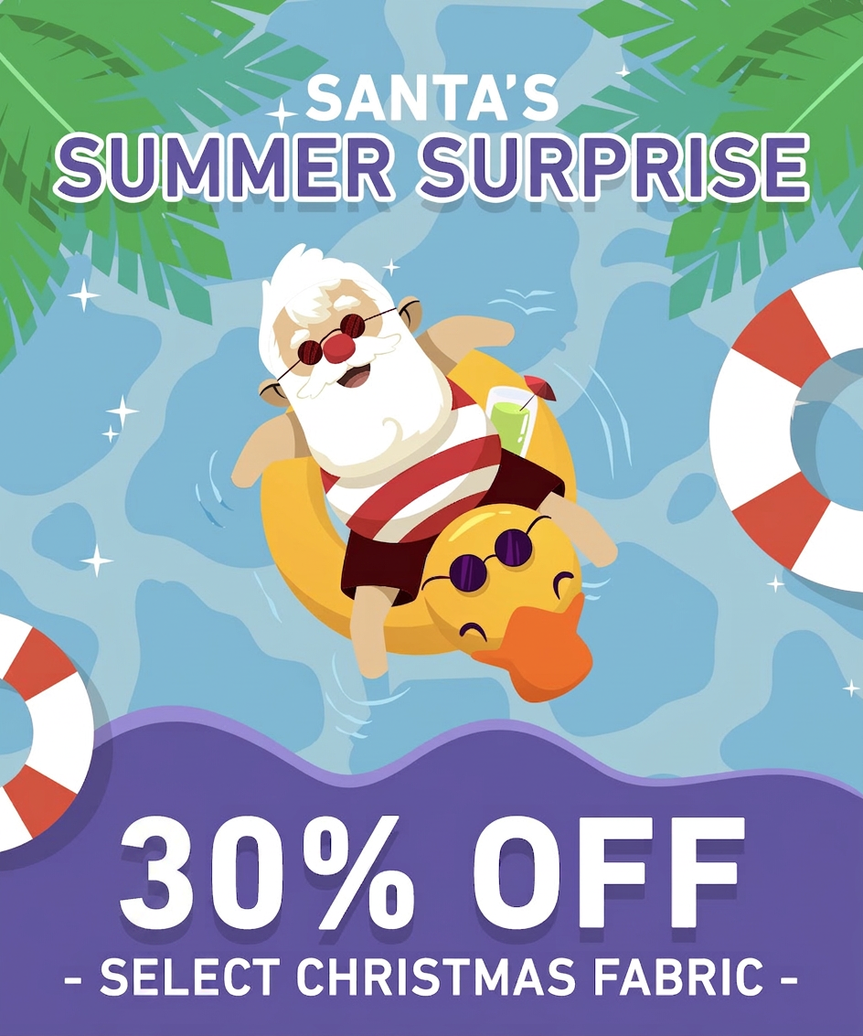 June sale for christmas fabric