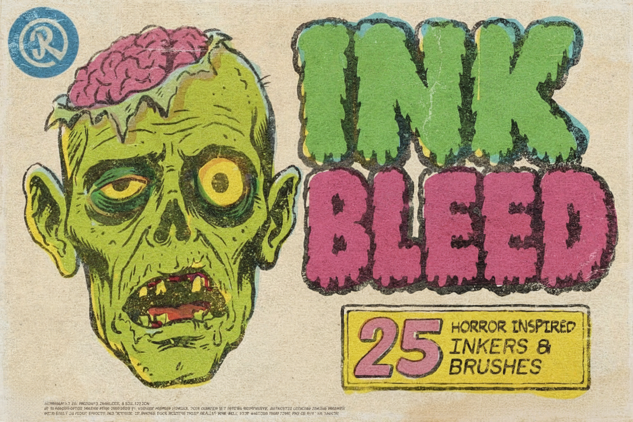 Ink Bleed: 25 Horror Inspired Inkers & Brushes
